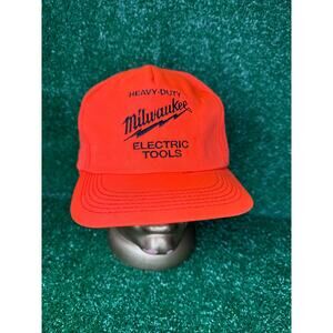 Vintage Heavy Duty Milwaukee Electric Tools Cap Hat
Adjustable 6 7/8 to 7 1/2